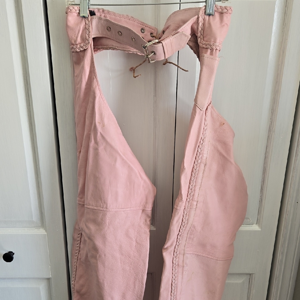 Hot Leather Pink Chaps